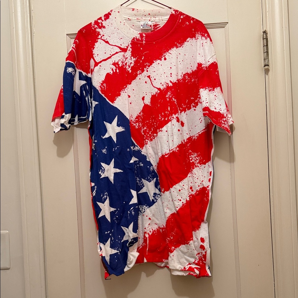 Patriotic Red, White, and Blue Short Sleeve Tee